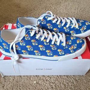 Row One NCAA Kansas Jayhawks Repeat Logo, Low Top Lace Up Shoes Siize Mens 12